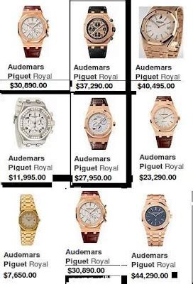 audemars piguet watch price list.